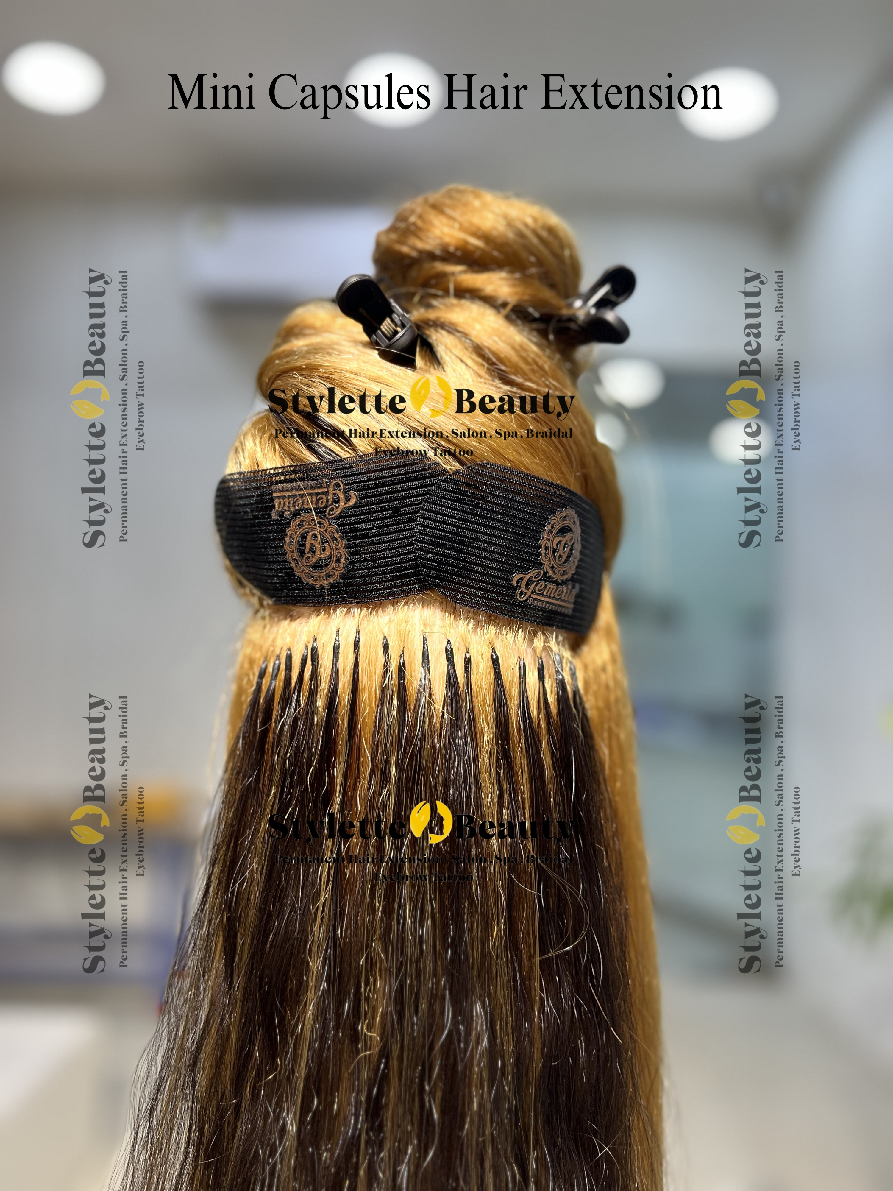 Mini Capsules hair extension work at Stylette Beauty Salon